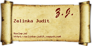Zelinka Judit névjegykártya